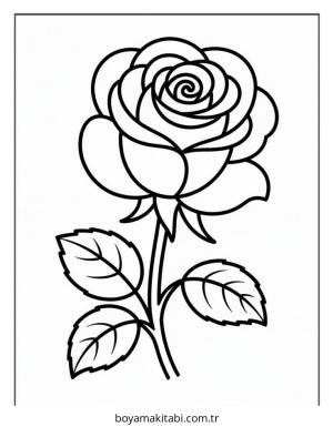 Çiçek boyama sayfası – yaratıcılığı geliştirir, keyifli zaman