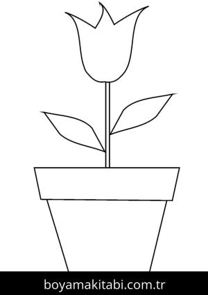 Çiçek boyama sayfası – yaratıcılığı geliştirir, keyifli zaman