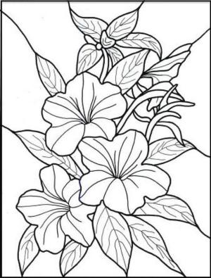 Çiçek boyama sayfası, Flower coloring page, Yazdırılabilir Çiçek, 