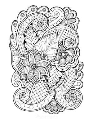 Çiçek boyama sayfası, Flower coloring page, Çiçek Mandala, 