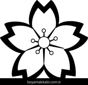 Çiçek boyama sayfası – boyama çalışması, yaratıcılığı geliştirir