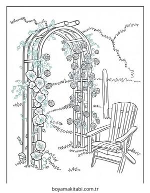 Çiçek boyama sayfası – boyama etkinliği, çocuk aktivitesi