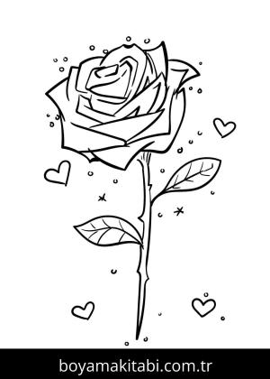 Çiçek boyama sayfası – çocuklar için, çizgi film temalı