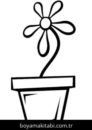 Çiçek boyama sayfası – keyifli zaman, renkli çizimler