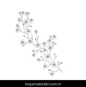 Çiçek boyama sayfası – yaratıcılığı geliştirir, keyifli zaman