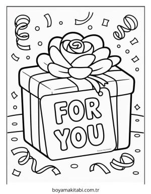 Çiçek boyama sayfası – eğlenceli etkinlik, el becerilerini geliştirir