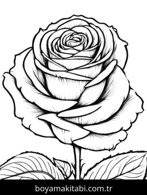 Çiçek boyama sayfası, Flower coloring page, canlı, komik, harika