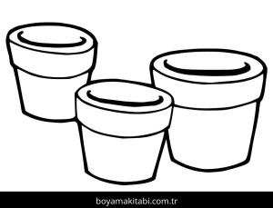 Çiçek boyama sayfası – okul öncesi, evde etkinlik