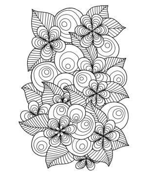 Çiçek boyama sayfası, Flower coloring page, Büyük çiçek, 