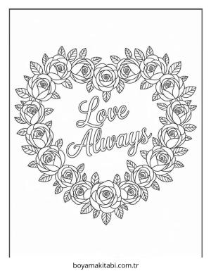 Çiçek boyama sayfası – okul öncesi, evde etkinlik