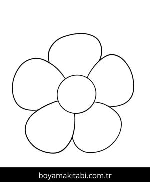 Çiçek boyama sayfası – yaratıcılık, eğlenceli etkinlik