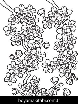 Çiçek boyama sayfası – eğlenceli etkinlik, el becerilerini geliştirir