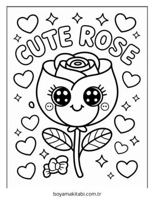 Çiçek boyama sayfası – eğlenceli etkinlik, el becerilerini geliştirir