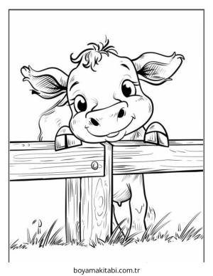 Çiftlik Hayvanları boyama sayfası – boyama etkinliği, çocuk aktivitesi