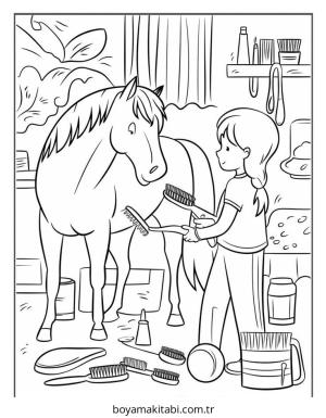 Çiftlik Hayvanları boyama sayfası – çocuk aktivitesi, PDF indir