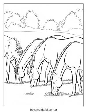 Çiftlik Hayvanları boyama sayfası – basit çizim, kolay boyama