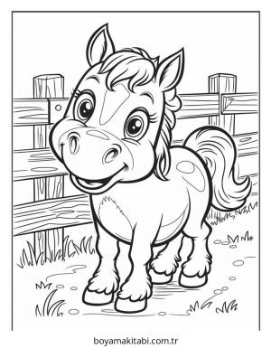 Çiftlik Hayvanları boyama sayfası – boyama çalışması, yaratıcılığı geliştirir