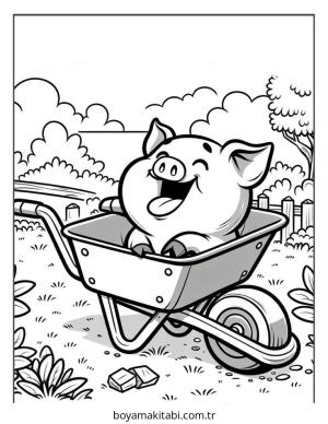 Çiftlik Hayvanları boyama sayfası – PDF indir, sevimli karakter