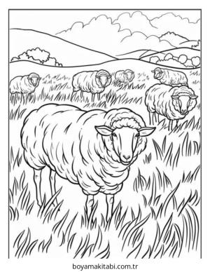 Çiftlik Hayvanları boyama sayfası – keyifli zaman, renkli çizimler
