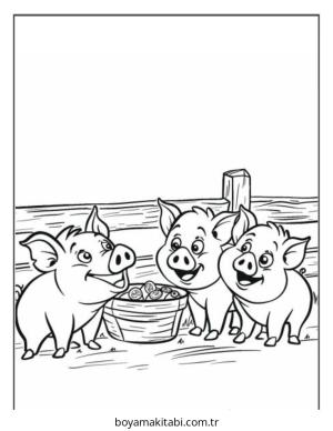 Çiftlik Hayvanları boyama sayfası – okul öncesi, evde etkinlik