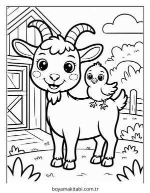 Çiftlik Hayvanları boyama sayfası – ücretsiz yazdır, boyama etkinliği