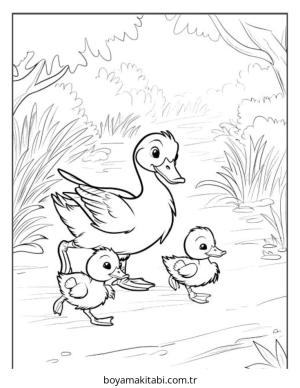 Çiftlik Hayvanları boyama sayfası – sevimli karakter, sanatsal çalışma