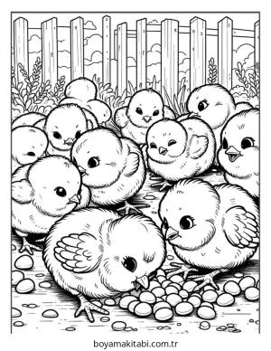 Çiftlik Hayvanları boyama sayfası – eğitici aktivite, yaratıcılık