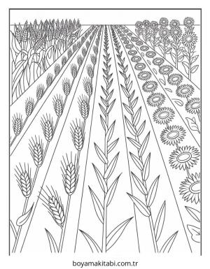 Çiftlik boyama sayfası – yaratıcılığı geliştirir, keyifli zaman