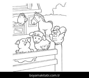 Çiftlik boyama sayfası,  coloring page, , Free Farm Animal 6
