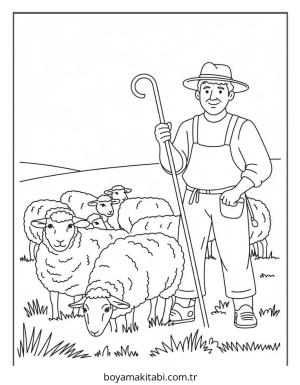 Çiftlik boyama sayfası – ücretsiz yazdır, boyama etkinliği