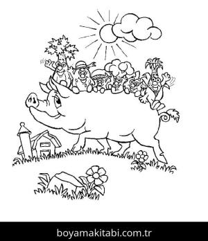 Çiftlik boyama sayfası,  coloring page, , Free Farm Animal 7