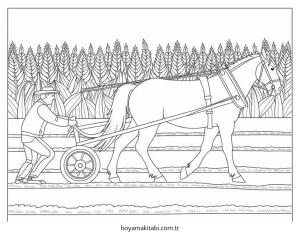 Çiftlik boyama sayfası – eğlenceli etkinlik, el becerilerini geliştirir
