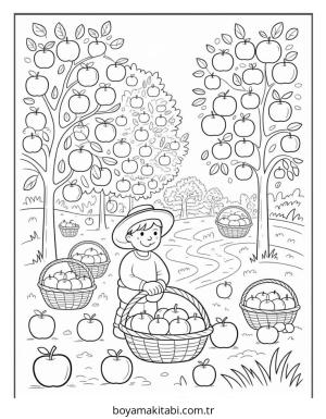 Çiftlik boyama sayfası – yaratıcılık, eğlenceli etkinlik