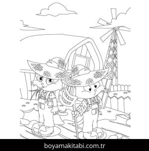 Çiftlik boyama sayfası,  coloring page, , Printable Farm 1