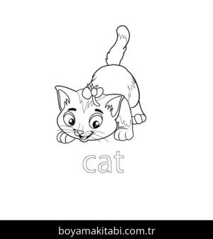 Çiftlik boyama sayfası,  coloring page, , Cat Farm