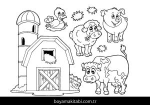 Çiftlik boyama sayfası,  coloring page, , Farm Animal 5