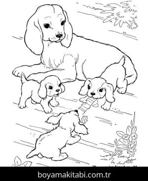 Çiftlik boyama sayfası,  coloring page, , Dog Farm Animal