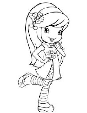 Çilek Kız boyama sayfası,  coloring page, çilek kız şarkı, 