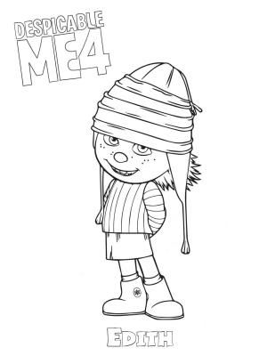 Çılgın Hırsız 4 boyama sayfası,  coloring page, Edith Çılgın Hırsız 4’den, 