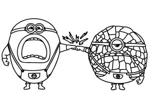 Çılgın Hırsız 4 boyama sayfası,  coloring page, Mega Minion Dave ve Jerry’yi çiz, 