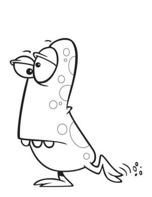 Cin boyama sayfası,  coloring page, üzgün Cin, 