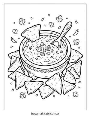 Cinco de Mayo boyama sayfası – boyama etkinliği, çocuk aktivitesi