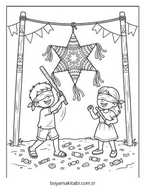 Cinco de Mayo boyama sayfası – evde etkinlik, ücretsiz yazdır