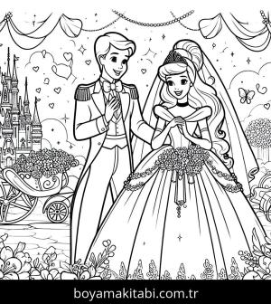 Cinderella boyama sayfası,  coloring page, , 