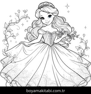 Cinderella boyama sayfası,  coloring page, , 