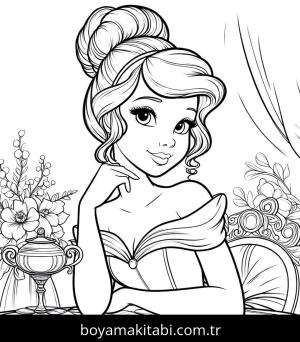 Cinderella boyama sayfası,  coloring page, , 