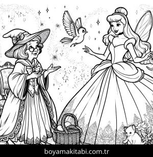 Cinderella boyama sayfası,  coloring page, , 