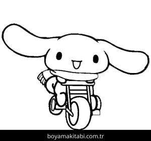 Cinnamoroll boyama sayfası – yaratıcılık, eğlenceli etkinlik