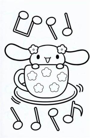 Cinnamoroll boyama sayfası,  coloring page, Güzel Cinnamoroll Çiz, 