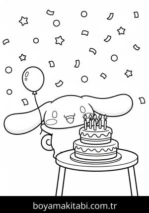 Cinnamoroll boyama sayfası,  coloring page, 
